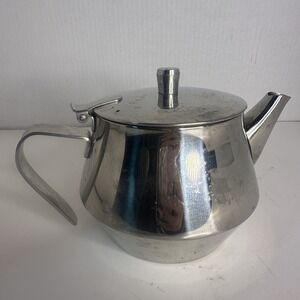 Stainless Steel‎ Vintage Small Teapot Tea Pot MCM